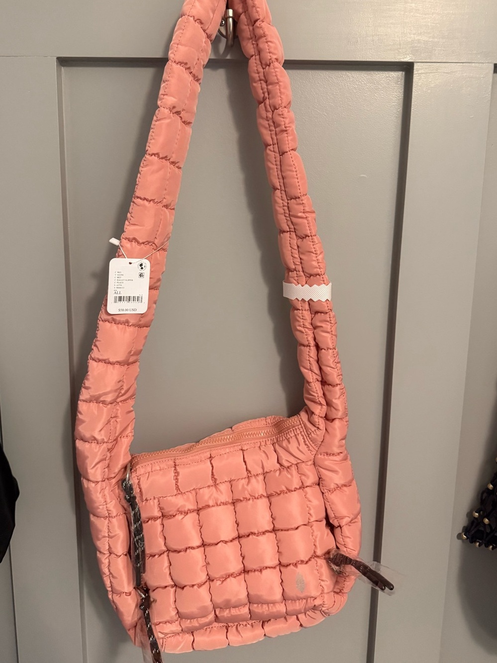 Quilted baby carryall peach-light pink free people